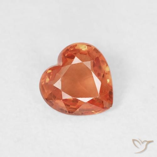 0.39ct 天然 中红 蓝宝石, 心形, VS