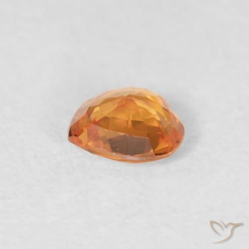 0.35克拉天然蓝宝石，心形，VVS