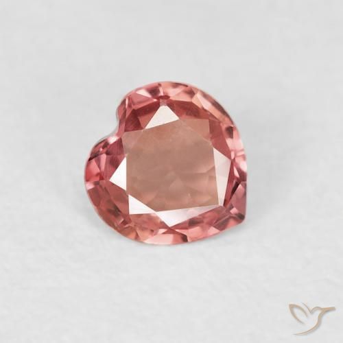 0.35ct 天然 中粉红色 蓝宝石, 心形, VVS