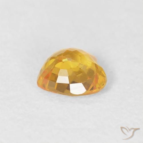 0.43克拉天然蓝宝石，心形，VVS