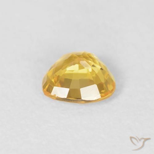 0.38克拉天然蓝宝石，心形，VVS