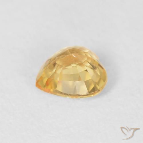 0.51克拉天然蓝宝石，心形，VVS
