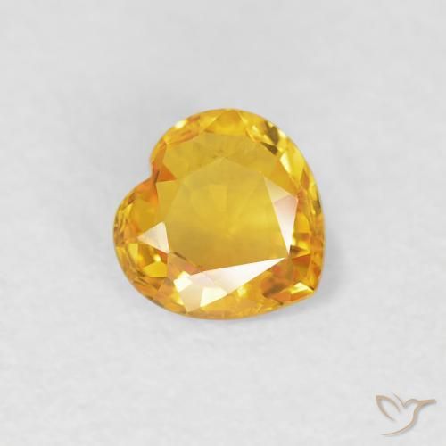 0.39克拉天然蓝宝石，心形，VVS