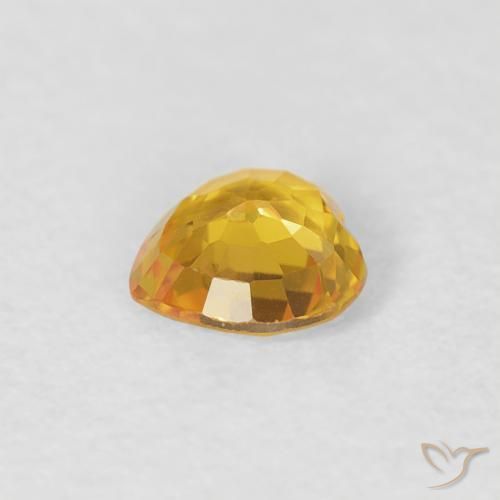 0.39克拉天然蓝宝石，心形，VVS