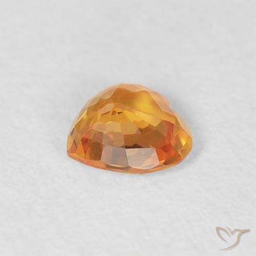 0.40克拉天然蓝宝石，心形，VVS
