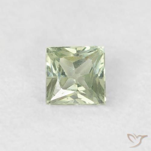 0.20ct 天然 浅森林绿 蓝宝石, 正方形, VS