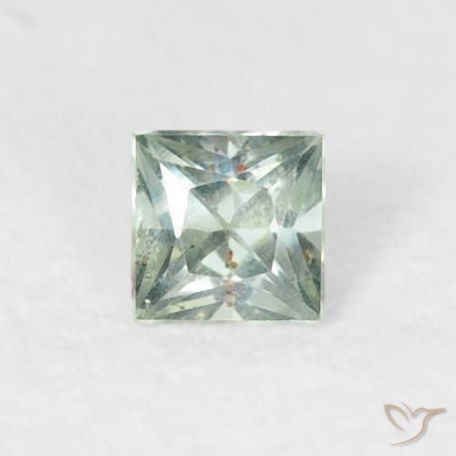 0.20ct 天然 淡森林绿 蓝宝石, 正方形, VS