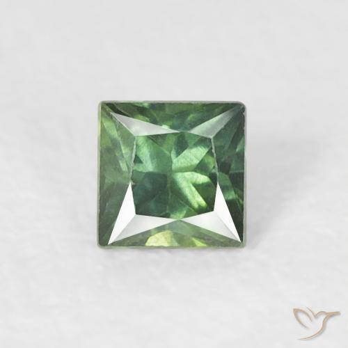 0.24ct 天然 中绿色 蓝宝石, 正方形, VS