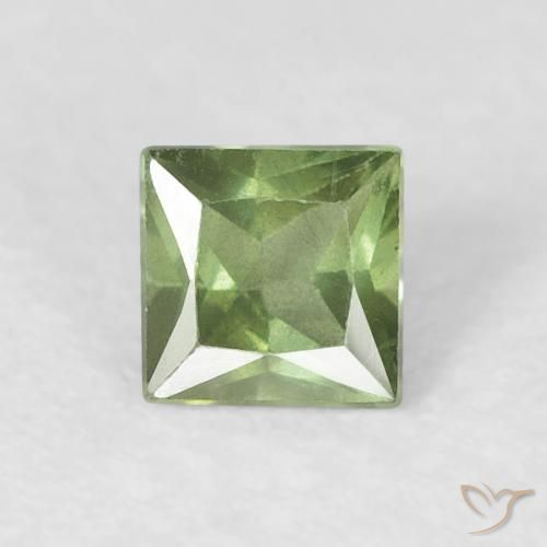 0.40ct 天然 森林绿 蓝宝石, 正方形, VS