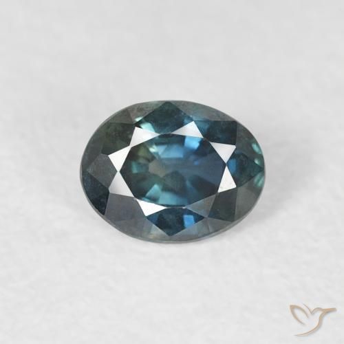 0.33ct 天然 暗蓝色 蓝宝石, 椭圆形, VVS