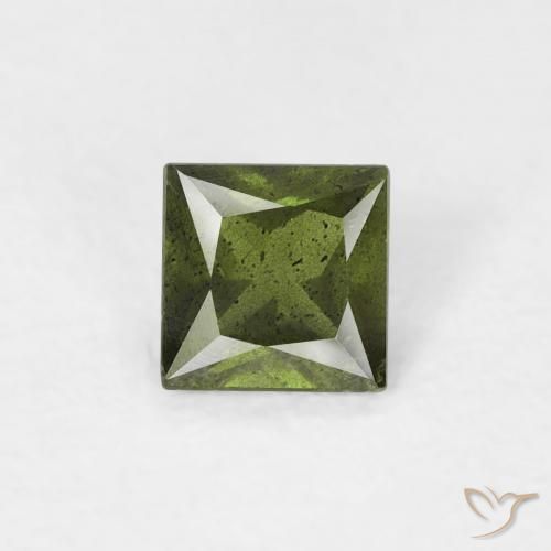 0.36ct 天然 深绿色 蓝宝石, 正方形, VS