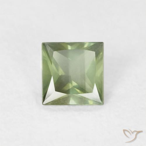 0.29ct 天然 浅森林绿 蓝宝石, 正方形, VS