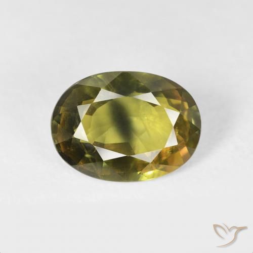 2.91ct 天然 深绿色 蓝宝石, 椭圆形, VS