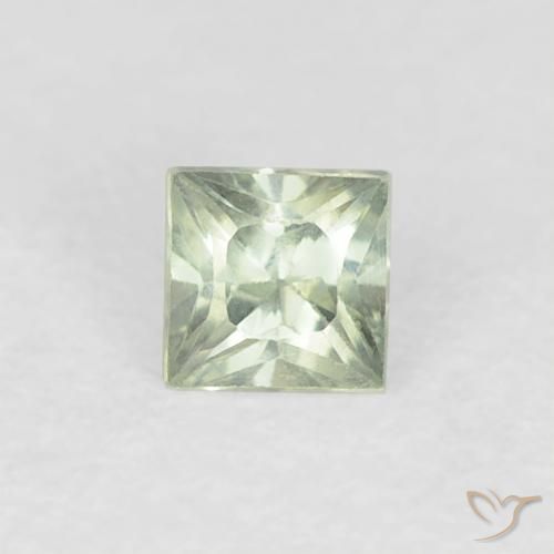 0.21ct 天然 浅鼠尾草绿色 蓝宝石, 正方形, VVS-VS