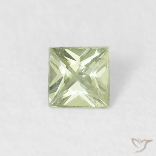 0.14ct 天然 中绿色 蓝宝石, 正方形, VVS-VS