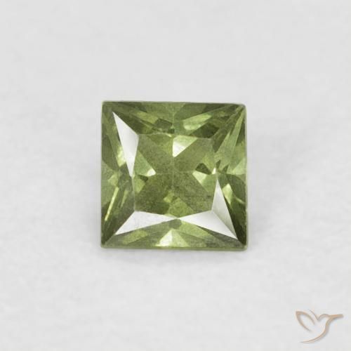 0.16ct 天然 中绿色 蓝宝石, 正方形, VS