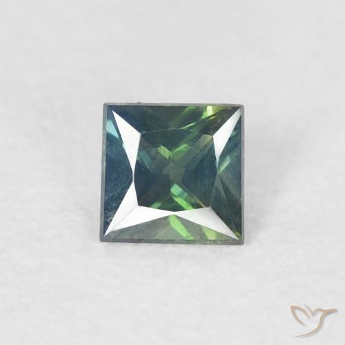 0.28ct 天然 中绿色 蓝宝石, 正方形, VVS-VS