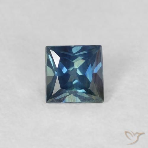 0.29ct 天然 暗蓝色 蓝宝石, 正方形, VVS-VS