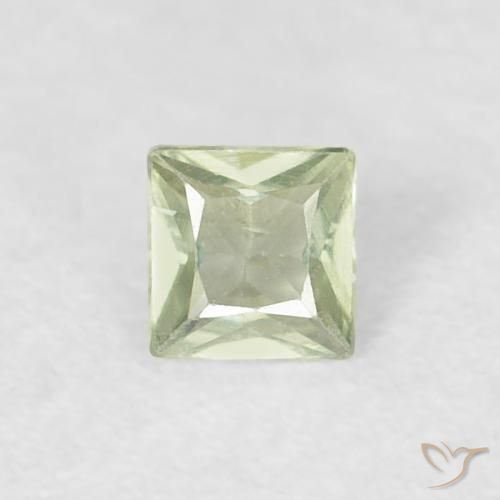 0.14ct 天然 灰绿色 蓝宝石, 正方形, VVS-VS