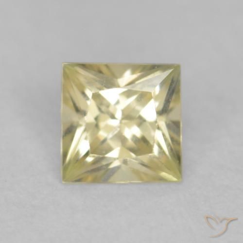 0.20ct 天然 柠檬黄 蓝宝石, 正方形, VVS