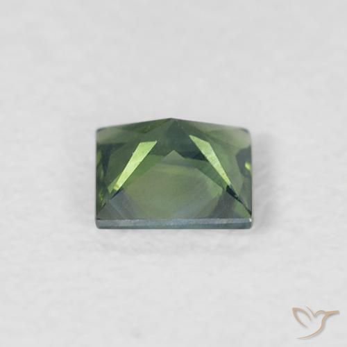 0.35克拉天然蓝宝石，正方形，VVS-VS