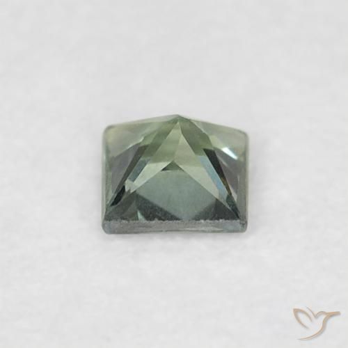 0.16克拉天然蓝宝石，正方形，VVS-VS