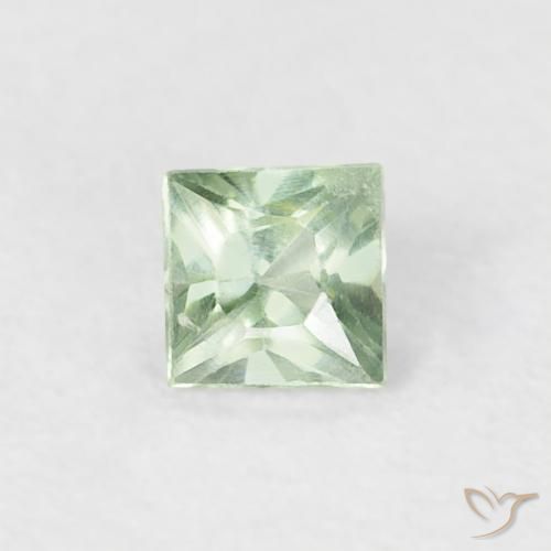 0.24ct 天然 浅绿色 蓝宝石, 正方形, VS