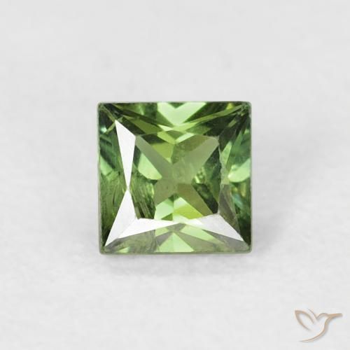 0.39ct 天然 森林绿 蓝宝石, 正方形, VS