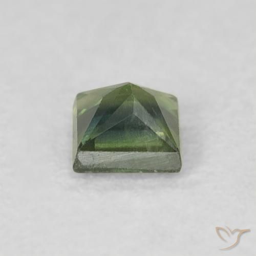 0.33克拉天然蓝宝石，正方形，VS
