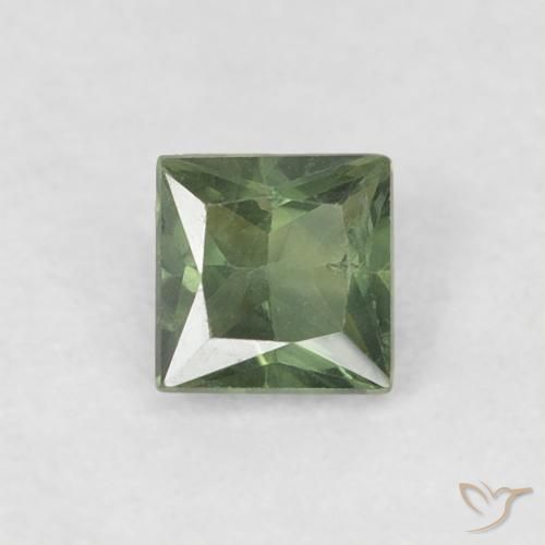 0.31ct 天然 森林绿 蓝宝石, 正方形, VS