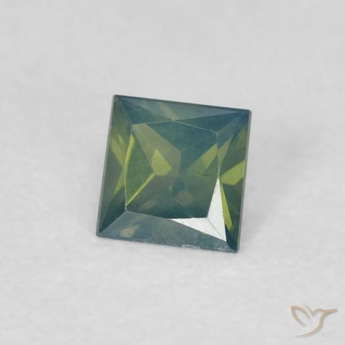 0.32克拉天然蓝宝石，正方形，VS