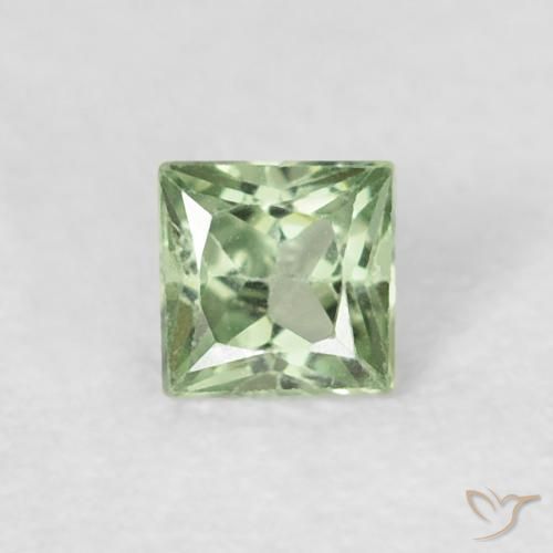 0.18ct 天然 浅绿色 蓝宝石, 正方形, VS