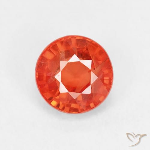 0.98ct 天然 中红 蓝宝石, 圆形的, VS