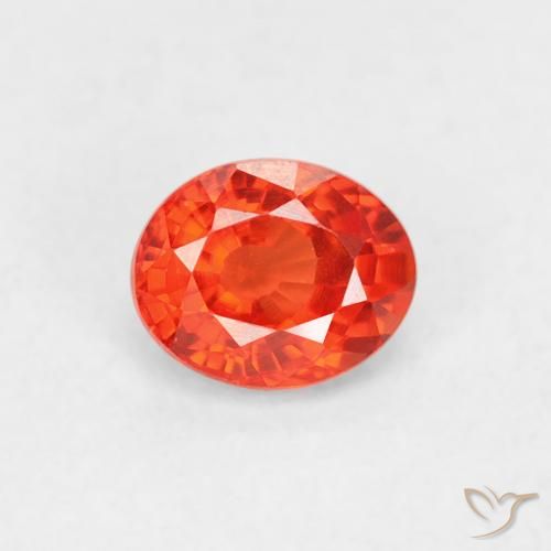 0.47ct 天然 中红 蓝宝石, 椭圆形, VVS