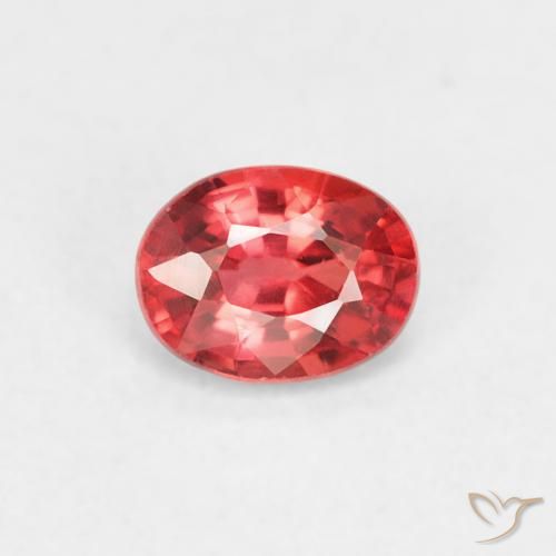 0.41ct 天然 中红 蓝宝石, 椭圆形, VVS