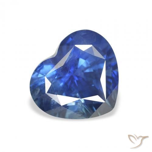 3.33ct 天然 海军蓝 蓝宝石, 心形, VS