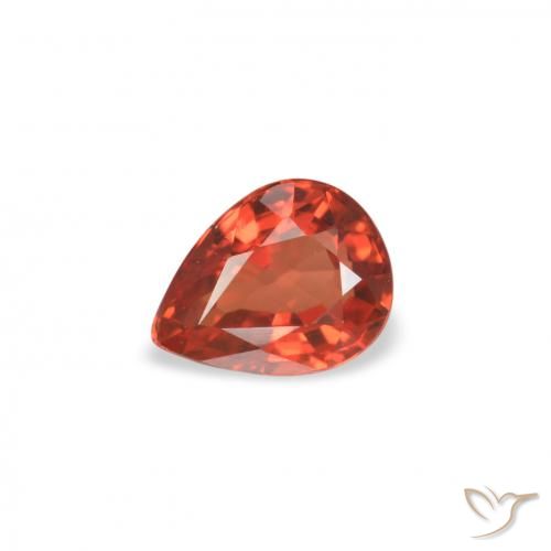 0.39ct 天然 中红 蓝宝石, 梨形, VVS-VS