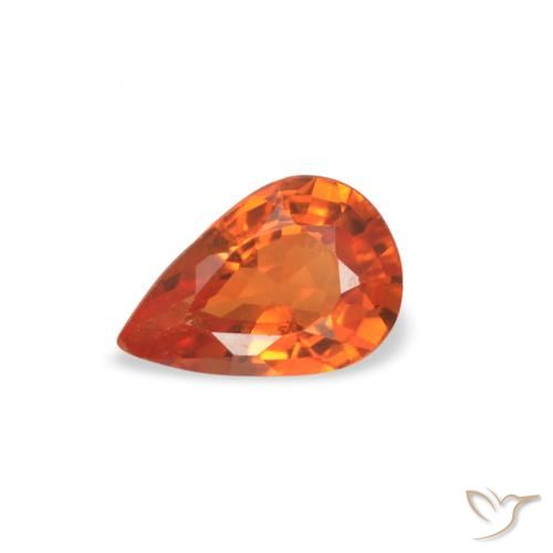 0.46ct 天然 深红色 蓝宝石, 梨形, VVS-VS