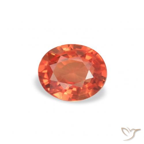 0.33ct 天然 明亮的深红色 蓝宝石, 椭圆形, VVS
