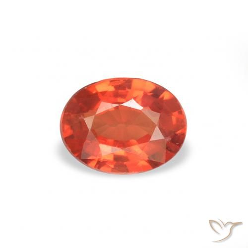 0.37ct 天然 明亮的深红色 蓝宝石, 椭圆形, VS