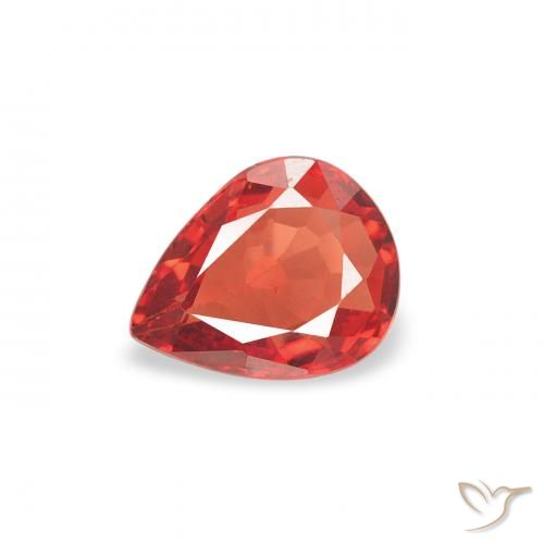 0.37ct 天然 中红 蓝宝石, 梨形, VS