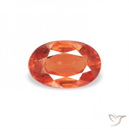 0.71ct 天然 中橙 蓝宝石, 椭圆形, VS