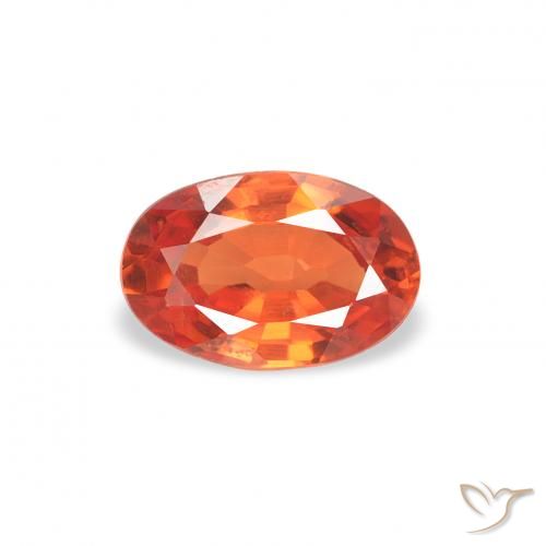 0.61ct 天然 明亮的深红色 蓝宝石, 椭圆形, VS
