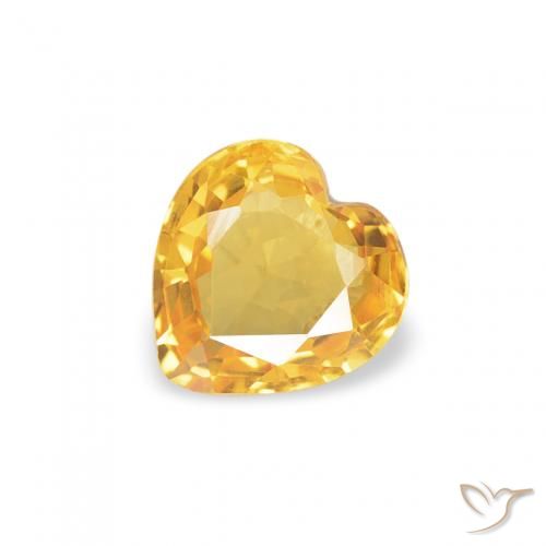 0.41ct 天然 中金 蓝宝石, 心形, VVS