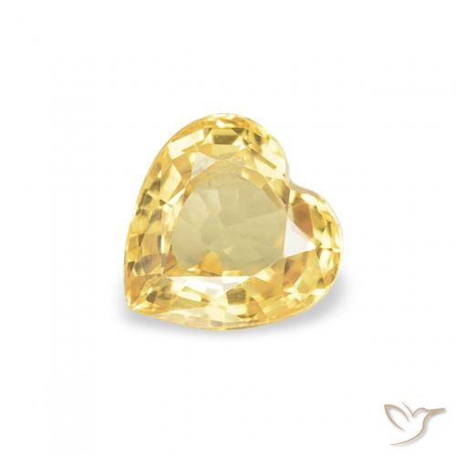 0.43ct 天然 中金 蓝宝石, 心形, VS