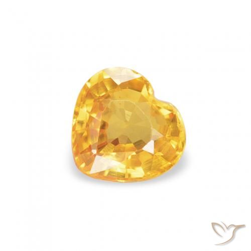 0.41ct 天然 中金 蓝宝石, 心形, VVS-VS