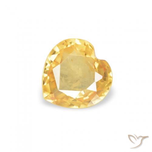 0.37ct 天然 中金 蓝宝石, 心形, VVS-VS