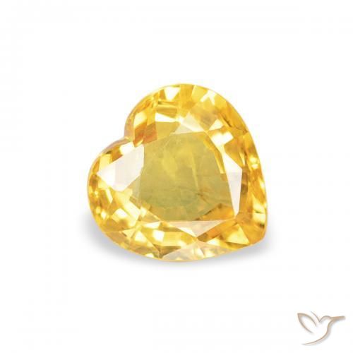 0.42ct 天然 中金 蓝宝石, 心形, VS