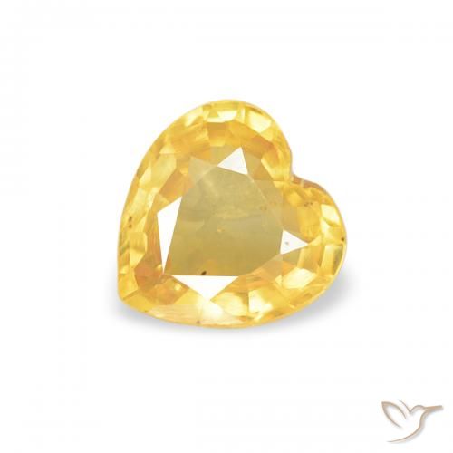 0.40ct 天然 中金 蓝宝石, 心形, VS