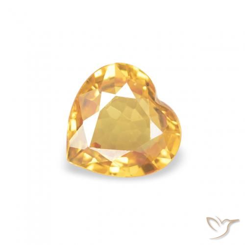 0.34ct 天然 中金 蓝宝石, 心形, VVS-VS